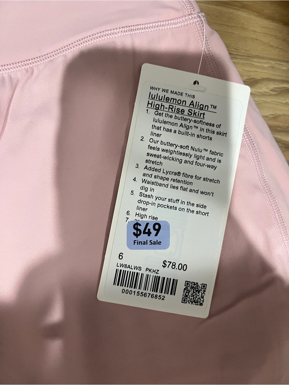 lululemon athletica High-Rise Mini Skirt in Pink Haze - Picture 3 of 3